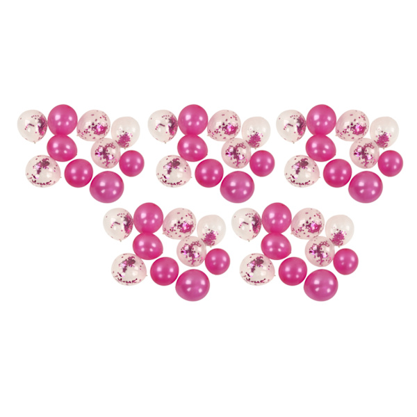 50 stk Latexballonger rivebestandige vakre festdekorasjonsballonger for bryllup, bursdag, jul, Halloween, plomme rød, plomme røde paljetter