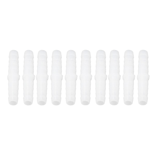 10 st plastslang hulling montering rak med lika hullingförsedda skarvar Mender joint Union Adapter 6-6mm