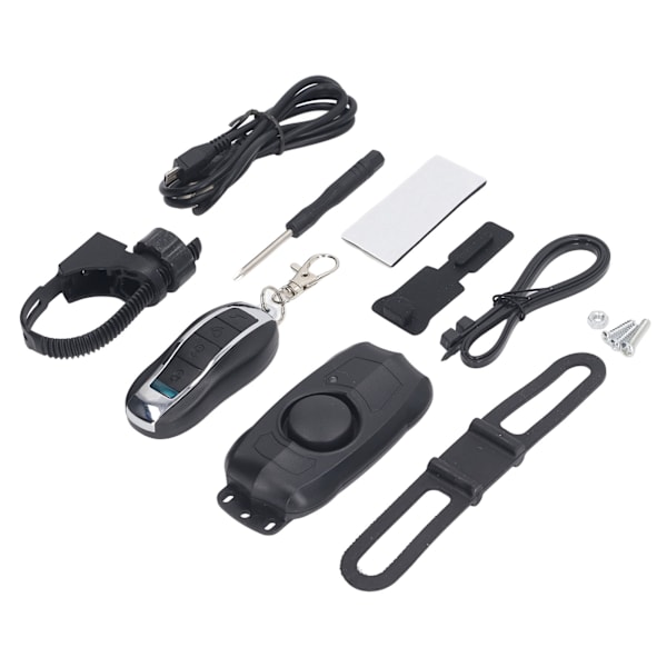 Sähköisen ajoneuvon hälytin USB-latauspyörä Langaton kaukosäädin Tärinähälytin Sisäänrakennettu akku