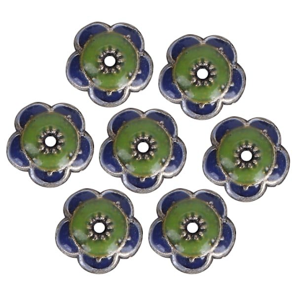 20 st Armbandsberlocker Blomma Torus Form Handgjorda Smycken Halsband DIY Tillbehör