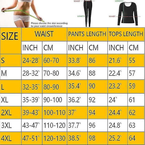 Sömlös bastu body shaper set för kvinnor - XXL