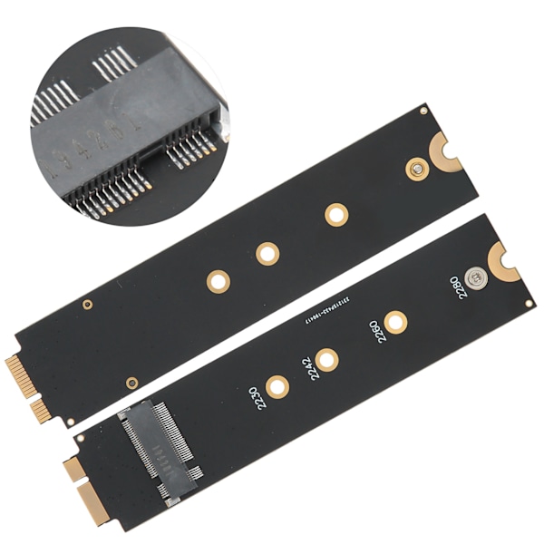 2 stk. For SATA M.2 NGFF SSD til 2010 2011 for OS X Air A1370 A1369 Konverter Adapterkort (12+6 Kontakter)