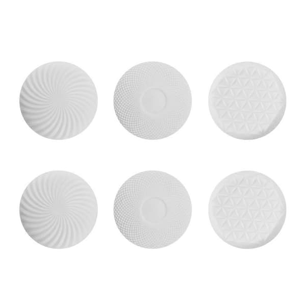 10-i-1 joystick-sæt til PS5 Edge Dualsense-controller Erstatningstommelpinde Joystickgreb og 4 pagajer Hvid White