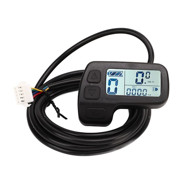 Elektrisk cykel LCD-display 24V 36V 48V Universal SM-stik Hastighedskontrolmåler til elektrisk cykel