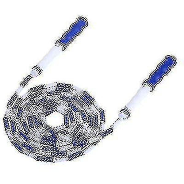 Justerbart Segment Soft Bead Jump Rope, Tangle Free Jump Rope, Gym Sportsudstyr blue