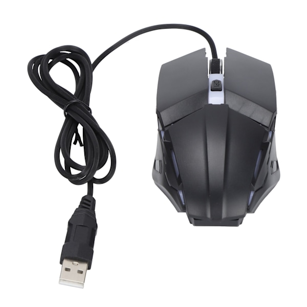 Kablet Gaming Mus Ergonomisk Åndedrætslys RGB Baggrundsbelyst Mekanisk Mus til PC Notebook Laptop