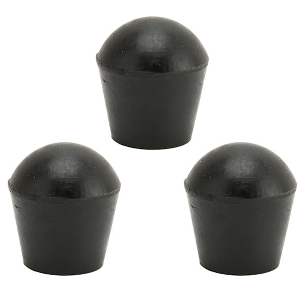 3 stk Krykkespidser 22 mm indre diameter Gummimaterial Indbygget kobberplade Gåstavespidser til udskiftning