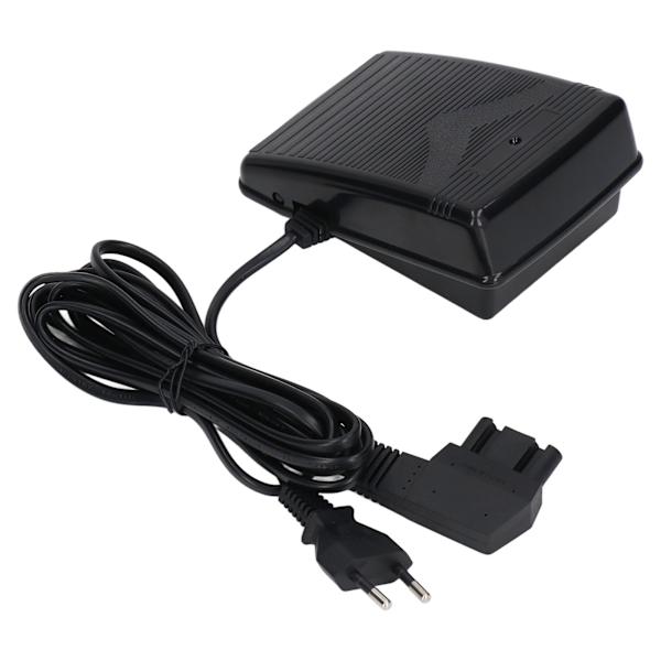 Symaksinfodpedal 3 huller 4 kerner Multifunktionel fodkontrolpedal med strømledning EU-stik 220V
