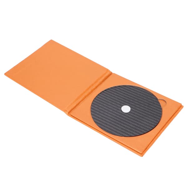 CD DVD Stabilisator Kolfiber 0.2mm Tuning Mattskiva Stabilisator för Toppmatad Spelare Svart