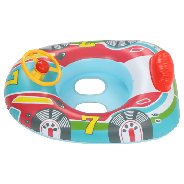 Yacht Pool Float Uppblåsbar Yacht Ratt PVC Anti läckage Ben Hål Småbarn Simflottor för Simning Sommar Blå Botten