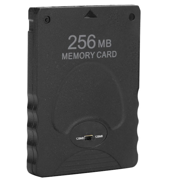 Bærbar hukommelseskort 256MB tilbehør til PS2 PlayStation 2 Game Data Console sort