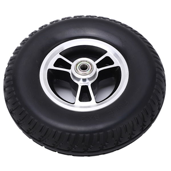 Pyörätuolin pyörän vaihto Solid PU-vahvistettu alumiiniseos Hub Walker-tarvikkeet 193 mm
