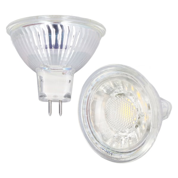 5W COB LED-lampa Glas MR16-lampa Dimbar Spot-lampa för sovrum Vardagsrum 220VVarmt vitt ljus 3000K