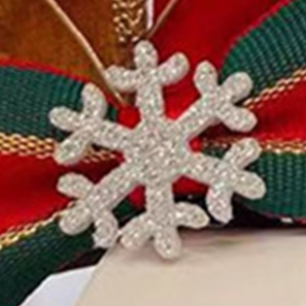 Christmas Antler Hårklämmor Söt utsökt plysch renhår Spännband för julfester Födelsedagsfester Cosplay 18# Snowflake fluga Röda horn