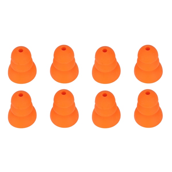 8 st silikon öronproppar bullerreducerande utbyte öronproppar för Se846 Se535 Se215 och inre hål 2,0-3,5 mm öronsnäcka Orange