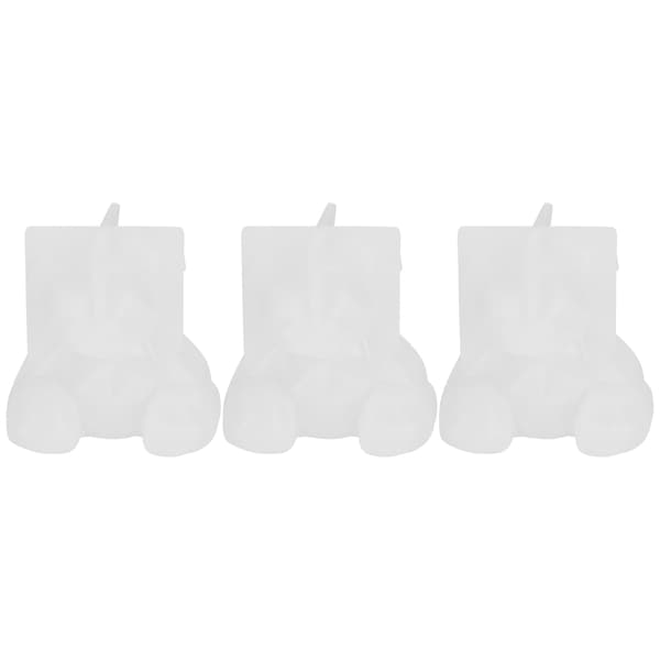 3 stk. Bjørneformet Resin Støbeforme 3D Epoxy Dyr Silikoneform til Dekoration