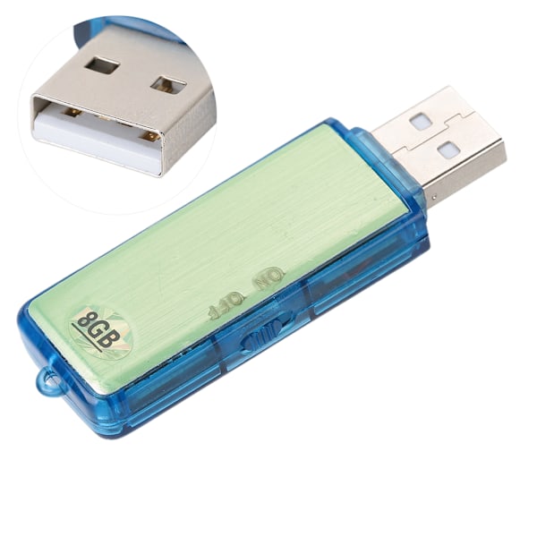 SK‑858 8GB Mini Digital Stemmeoptager USB Flash Drive Optagelse til Konferencemøder