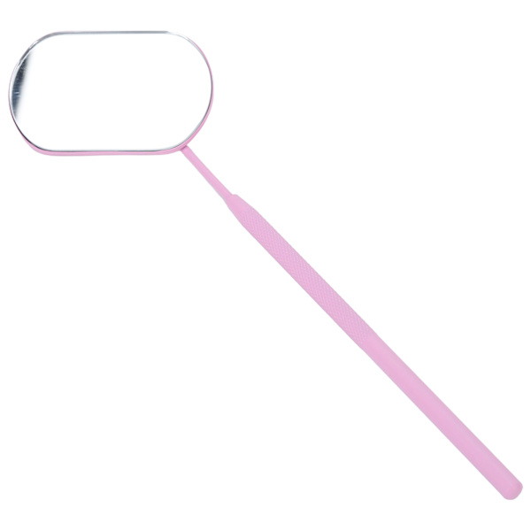 Ympad ögonfransspegel Ögonfranshjälp Rostfritt stål Tandinspektionsspegel Rosa