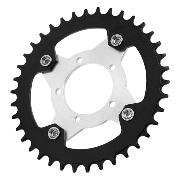 104BCD Sähköpyörän ketjurenkaansovitin ja adapteri 38T alumiiniseos CNC-leikkaus Bafang Central Drive Motor BBS01 Musta