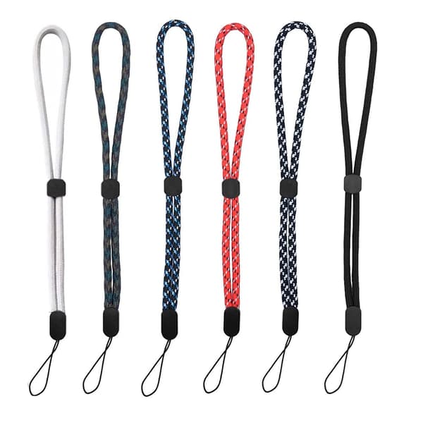 pcs Adjustable wrist straps with removable button Kompatibel med mobile phone, camera, flashlight, key rings