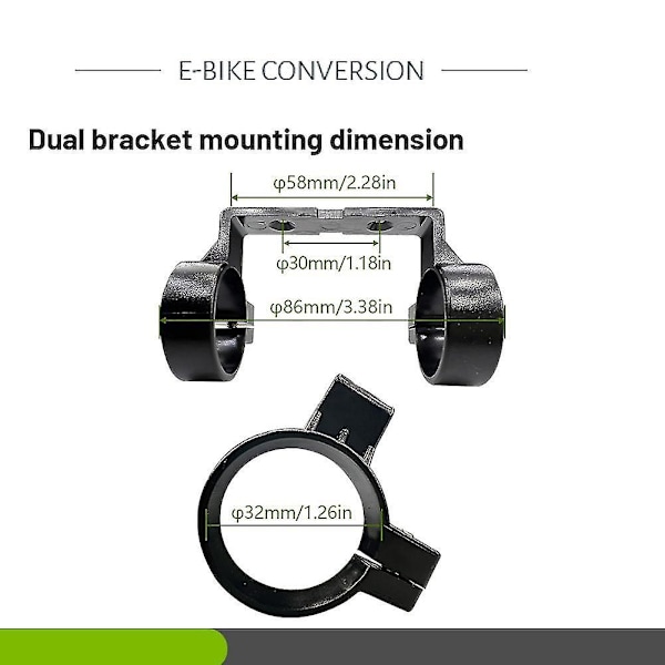 Holderbeslag til Elcykel Display til Ebike KT LCD3 LCD3U LCD8H