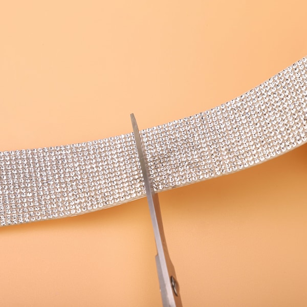 2 jaardin strassinauha itseliimautuva DIY kaksisivuinen itseliimautuva strass koristeena