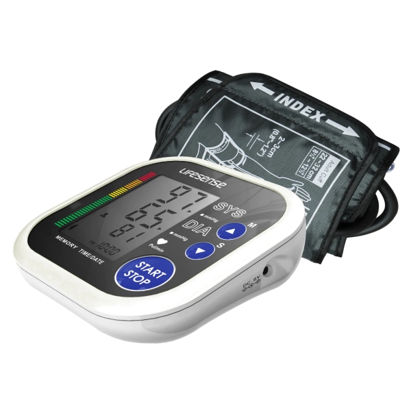 Digital elektronisk automatisk overarms blodtryksmåler Puls