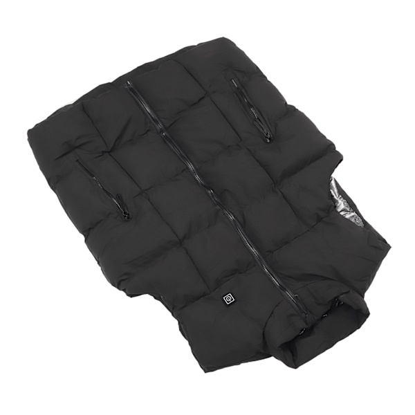 Uppvärmd Väst för Män och Kvinnor, Utomhus Vinter, USB Laddning, Vattentät, Lätt, 9 Zoner, Enkelt Styr, 4XL