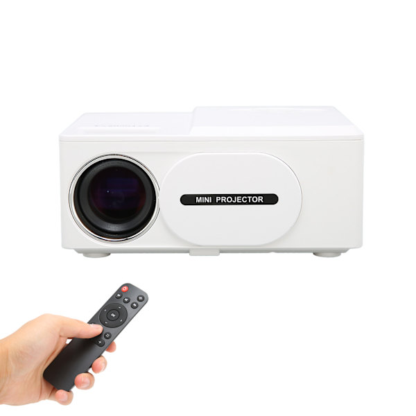 Projektor 1080P Full HD Monitoiminen Moniyhteensopiva Koti Mini Mini Multimedia Projektor 110-240VEU-liitäntä