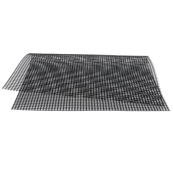 Fødevaregodkendt non-stick gitter Multifunktionel grillmåtte Kompatibel med udendørs grill (sort 30x40 cm)