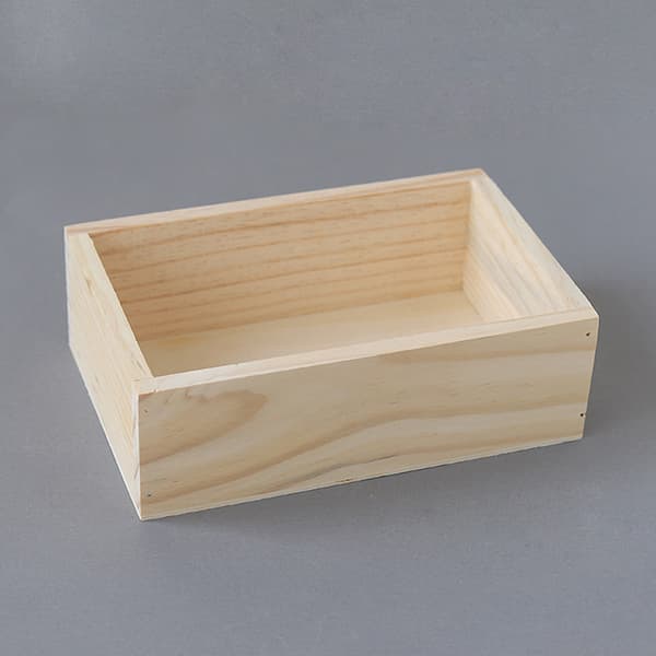 Desktop Bambu Box Organizer Trä Förvaringslåda Enkel Förvaringslåda