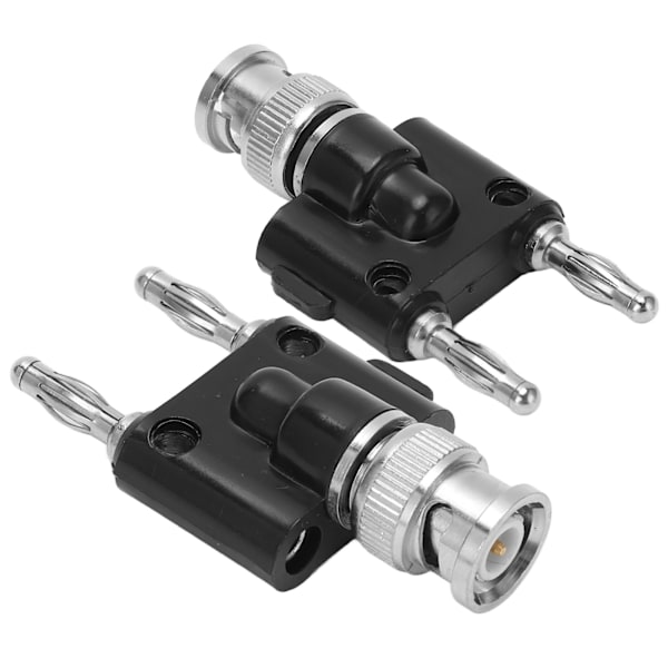 2st 2-vägs bananplugg BNC hane till 2-rad högtalarkabel Terminalkontakter Adapter J.20021 4mm