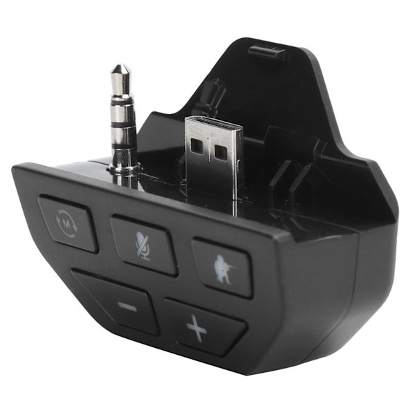 Hodetelefonadapter Kontroller Lydadapter Hodetelefonkonverterer for Xbox One Trådløs Gamepad Svart