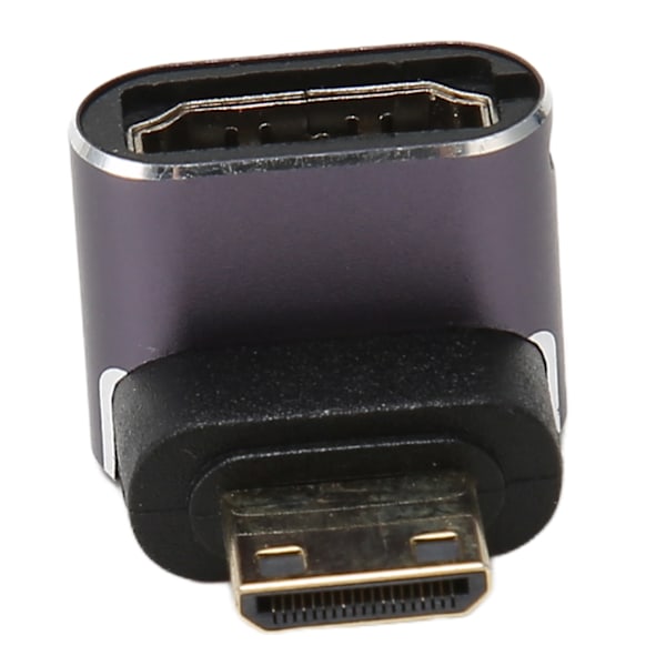 Mini HD Multimedia Interface Adapter Han til Hun 8K 48Gbps Aluminium Legering Skall Adapter med LED Lampe til Kontor