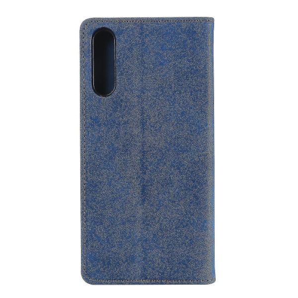 Samsung Galaxy A70 case Magneettisesti suljettava lompakko Kirja Flip Folio Jalusta Näkymä Cover Iskunkestävä - Sininen