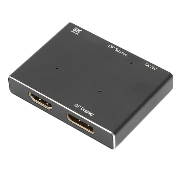 DisplayPort HD Multimedia Interface Splitter Understøtter 8K MST SST 1 Ind 2 Ud Retningsbestemt DP-distributør til hjemmebiograf