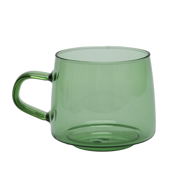 350 ml glas kaffekop Kristal kaffekrus med håndtag høj temperaturbestandighed til hjem og CafeGreen