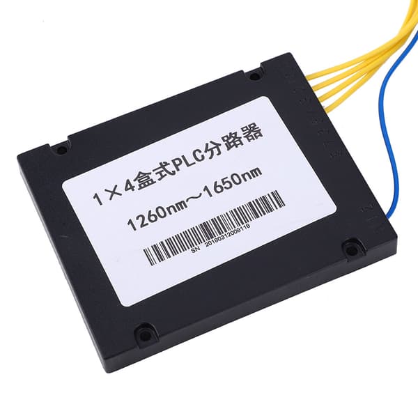 【NX】PLC Fiber Splitter Single Mode Lav Indsættelsestab 1X4 SC/UPC Interface til Hjemmekabling