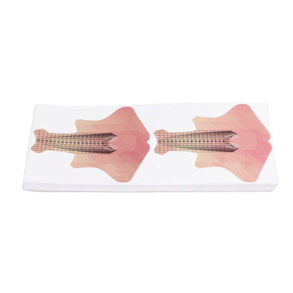 100 st Nail Form Extension Stickers Numbers Längder Markerade Självhäftande Nail Tips Guide Sticker