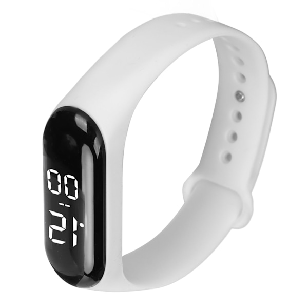 LED pekskärm elektronisk klocka Gummiarmband Digital sportarmbandsur för pojkar Flickor Män Dam