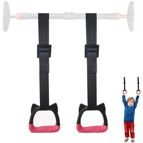 Gymnastikkringer for barn, styrketreningsutstyr, trekkring, treningsring med stropp som tåler sikker belastning, 200 kg, modell: 1M