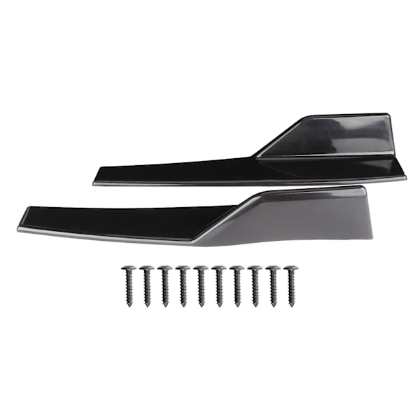 Par Universal sivuspoileri Rocker Splitter Side Winglet Wing Diffuser Auton korisarja Kiiltävä musta 17,7x3,3 tuumaa