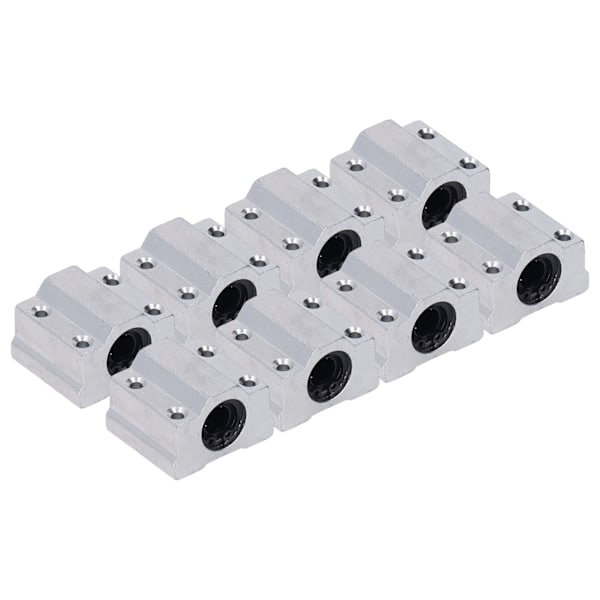 8st linjärt kullager glidblock aluminiumlegering lågfriktions CNC glidblock för 3D-skrivare