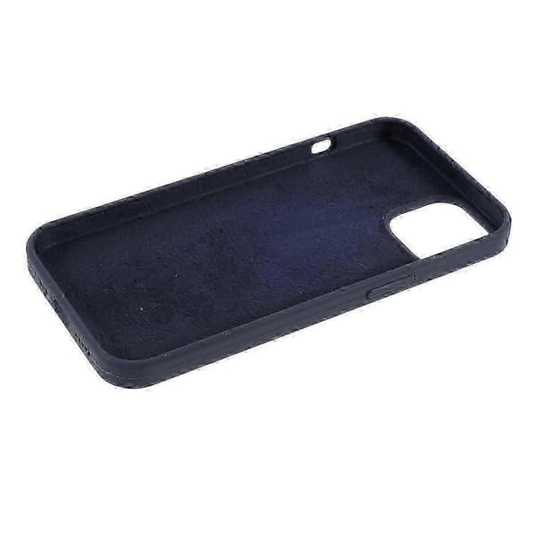 Kompatibel med iPhone 14 Silkeslen Solid Silikonfodral med Fiberfoder Anti-Fingeravtryck Stötsäkert Skal -ZY_Gift Kompatibel med G Style A