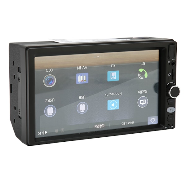 Bilstereo Bluetooth 5.1 7 tommer touchskærm Spejlforbindelse Ratkontrol Bakkamera MP5-afspiller