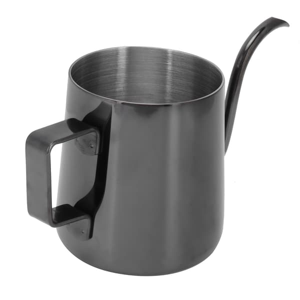 240 ml 304 rustfrit stål slank gryde Mini manuel kaffemaskine Kompatibel med hjemmerestaurant Lys Titanium Sort