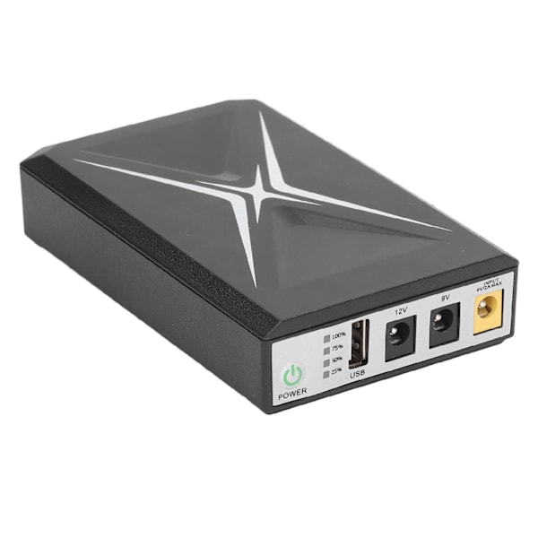 Afbrudsfrit strømforsyningsbatteri 8800mAh Kompakt UPS-system med høj kapacitet til kamera WiFi-router 9VDC-indgang