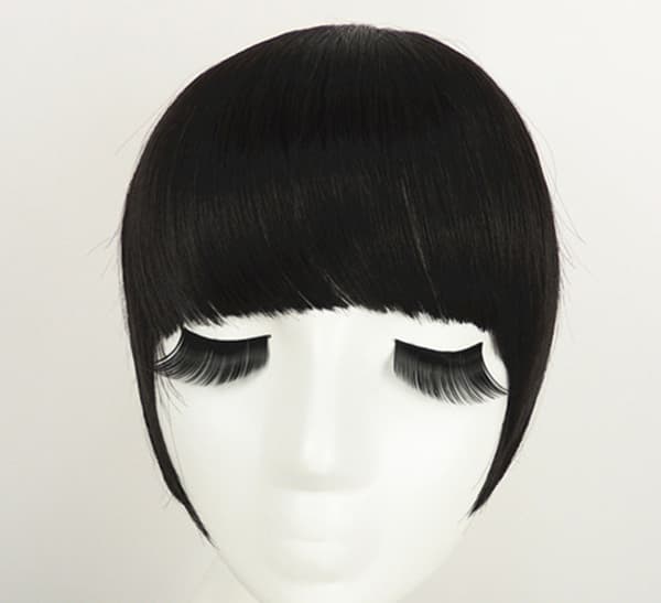 Fringe Clip In On Bangs Rett hårforlengelse[NX] nature balck