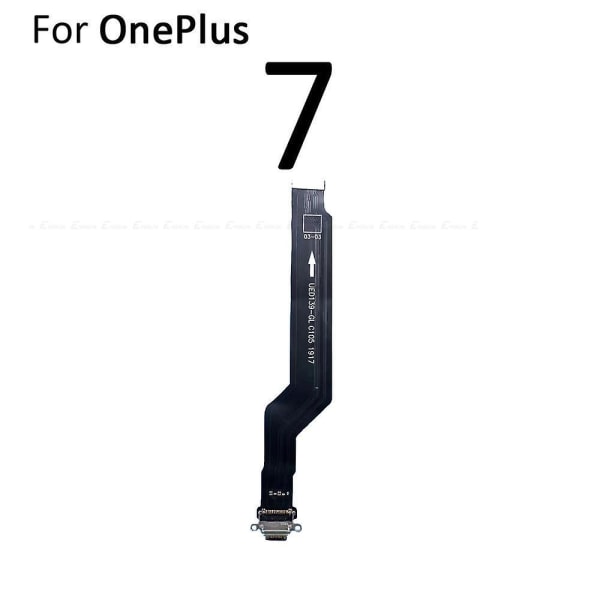 För Oneplus 3 3t 5 5t 6 6t 7 7t 8t 9 9r 8 Pro Type C USB Laddningsport Dockanslutning Flexkabel Ersättningsmonteringsdelar For OnePlus 7
