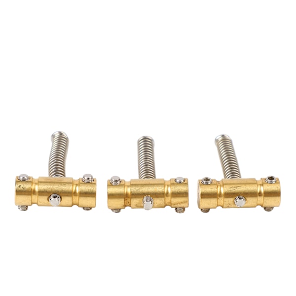 3 stk elektrisk gitarrmessing bassbro sadel gitarrmessing strengebass sadel for erstatning